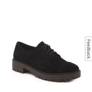 Lucky Brand Suede Platform Oxfords